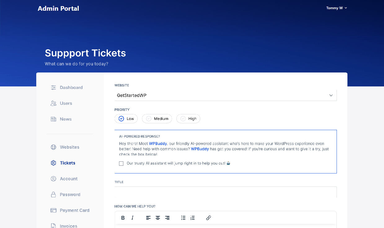 Support Tickets Platform